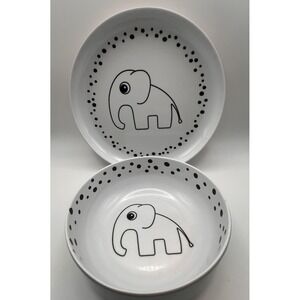 Done Bydeer  Elephant Plate & Bowl  Modern Melamine Minimalist Danish European